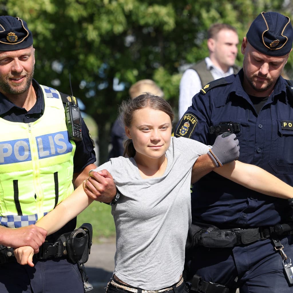 Greta Thunberg arrested by...?