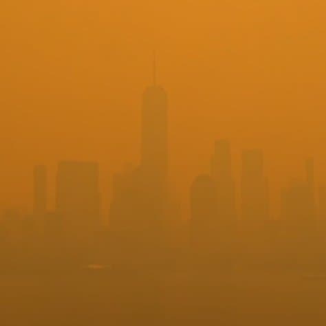 NYC Air Quality Index below 100 by...? card icon